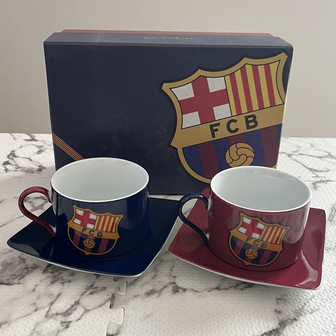 FCB バルセロナ　コーヒー　カップ&ソーサー　セット　FCバルセロナ Amazon | FCB バルセロナ コップ コーヒー カップソーサー